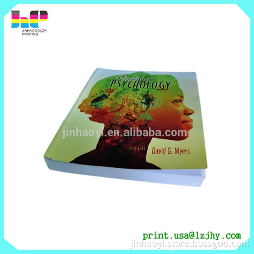 new design softcover book printing Softcover textbook thick book printing in China